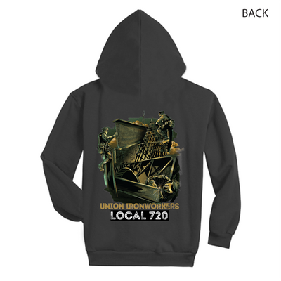 Ironworkers Local 720 - In Good Company Popover Hoodie (Black)