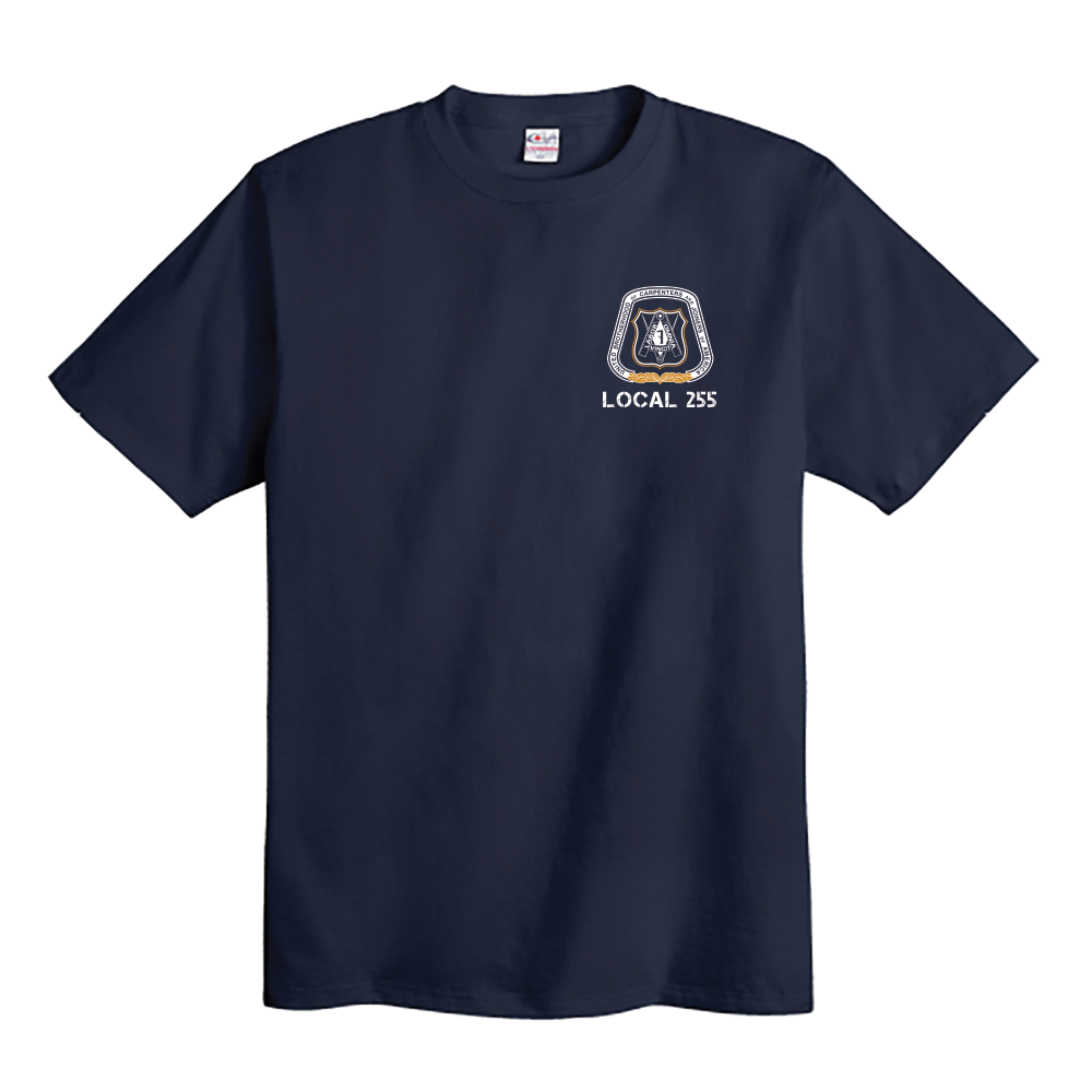 UBC 255 All in a Days Work - Union Made Navy T-Shirt