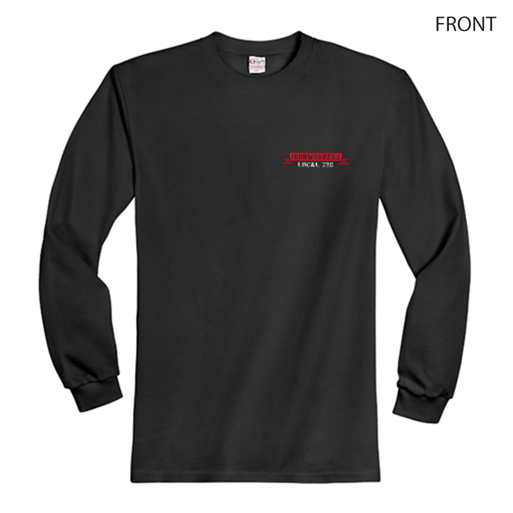 Ironworkers Local 720 - Fist of Fury Long Sleeve T-Shirt (Black)