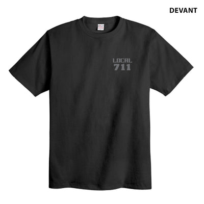 Ironworkers Local 711 - Tribal T-Shirt -Short sleeve (Black)