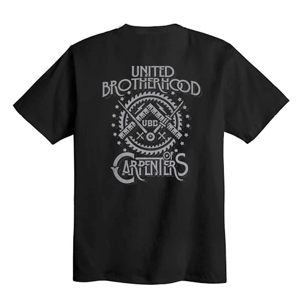 Carpenter Star - Union Made Black T-Shirt